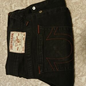True Religion Men's Black Jeans